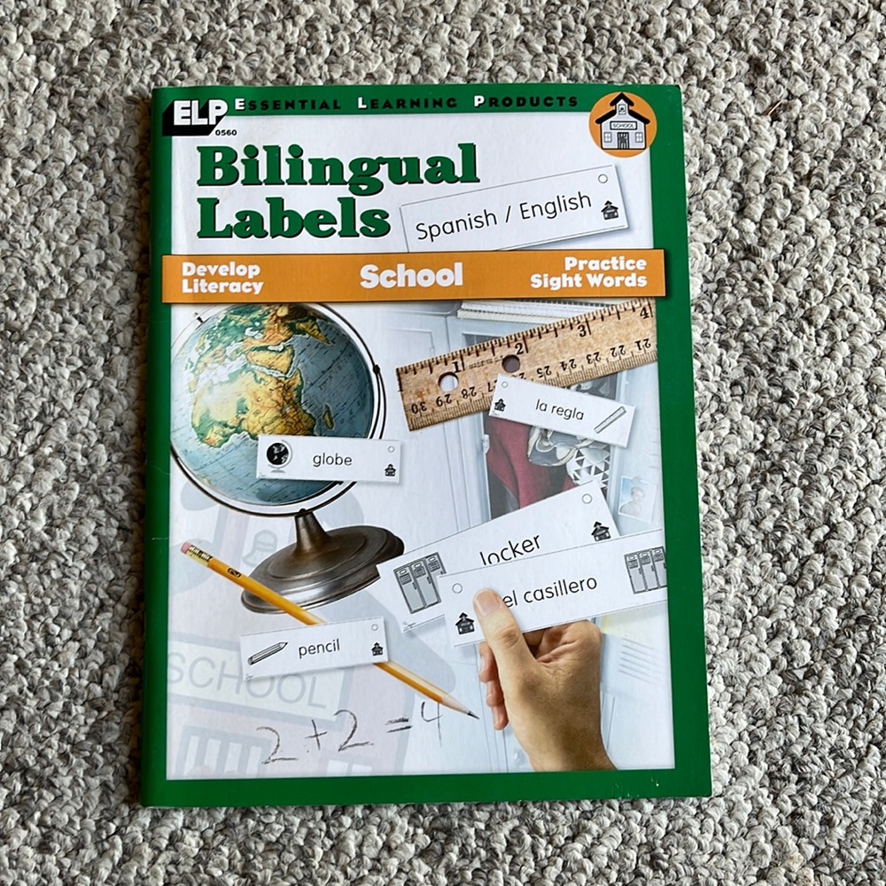 Bilingual Spanish-English Labels for School